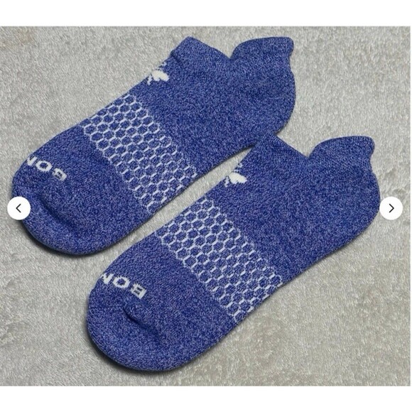 Bombas Ankle Socks Medium Blue Lot of 4 Pairs - Picture 2 of 3